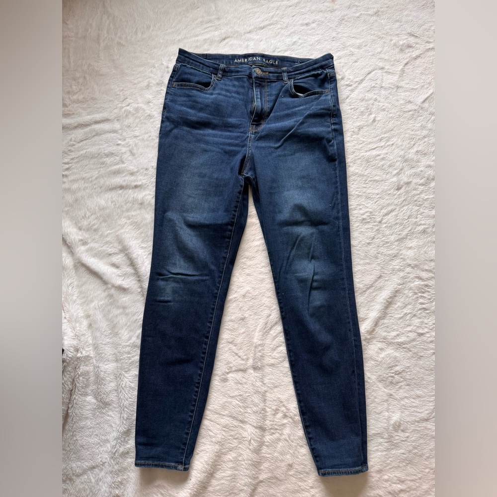 American Eagle Outfitters Dark Blue Skinny Jeans